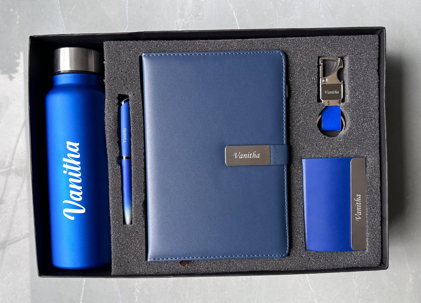 Premium Personalized Gift Hamper – 5 in 1 Accessories Set