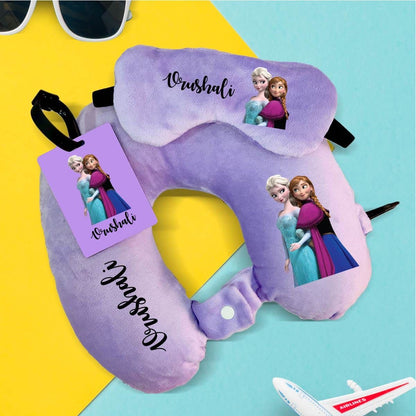 Personalized Travel Neck Pillow Combo