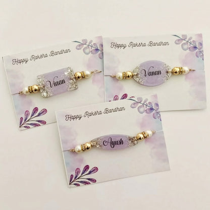 Personalized Resin Rakhi