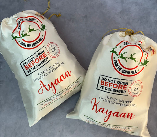 Personalised Santa Sack Bags