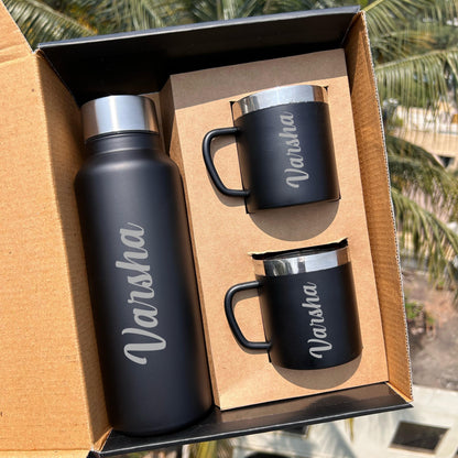 Stainless Steel Bottle + Cup Combo