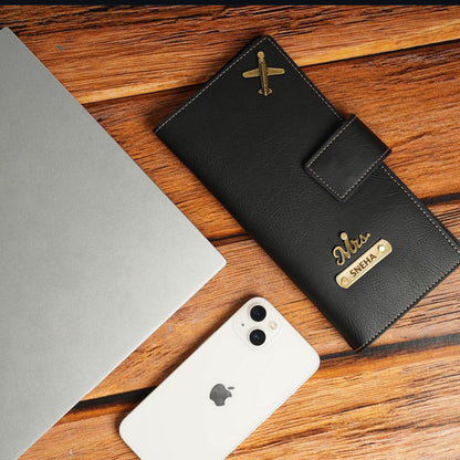Personalized Premium Leather Unisex Travel Wallet