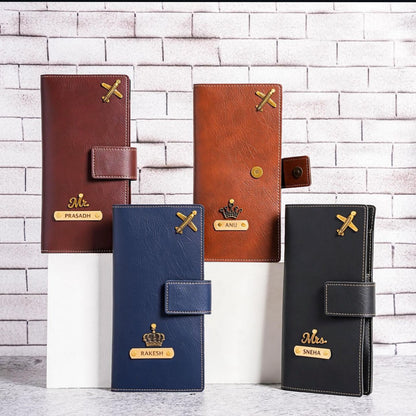 Personalized Premium Leather Unisex Travel Wallet
