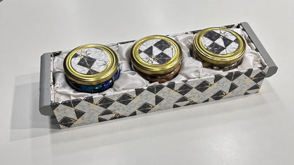 Set of 3 Dry Fruit Jar Tray