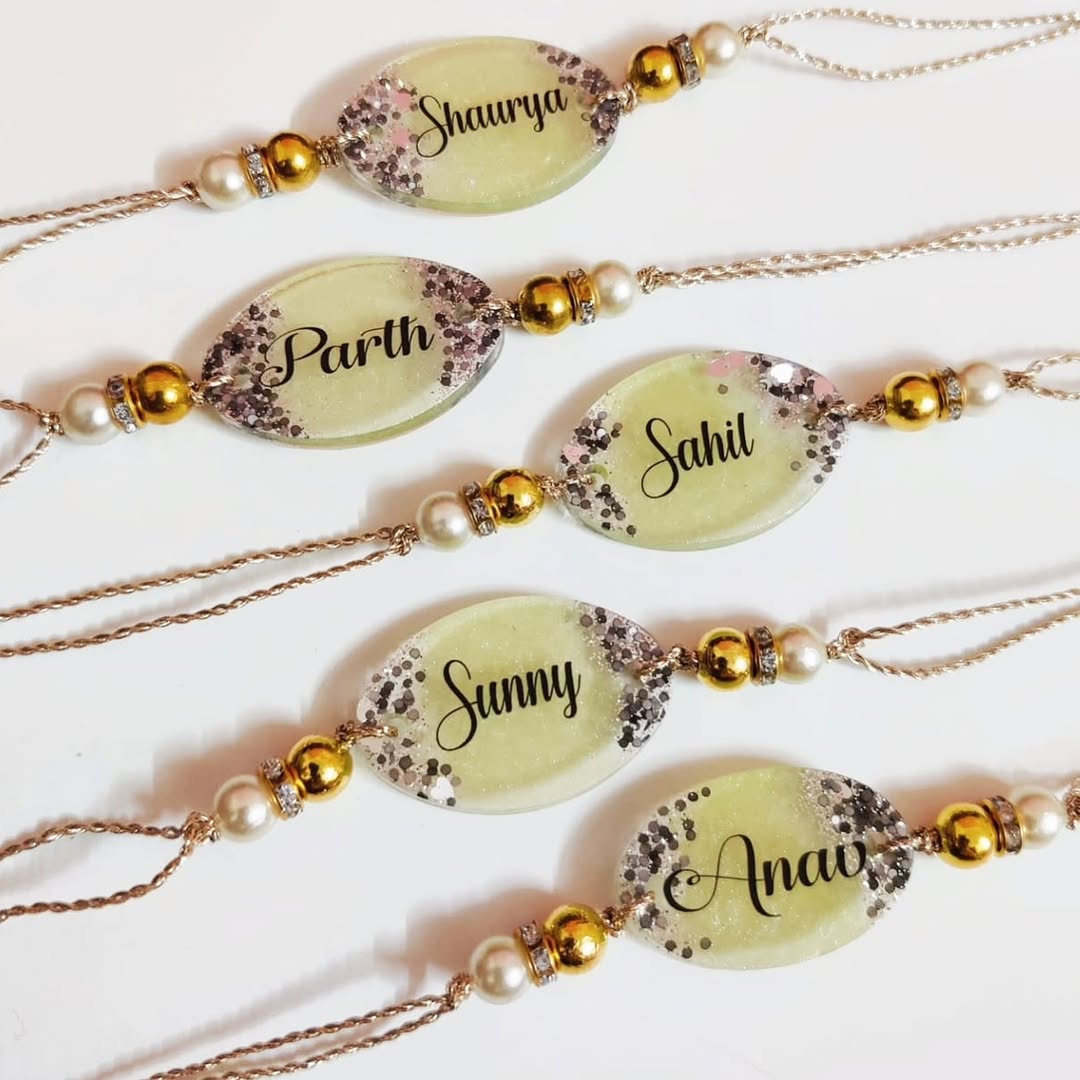 Personalized Resin Rakhi
