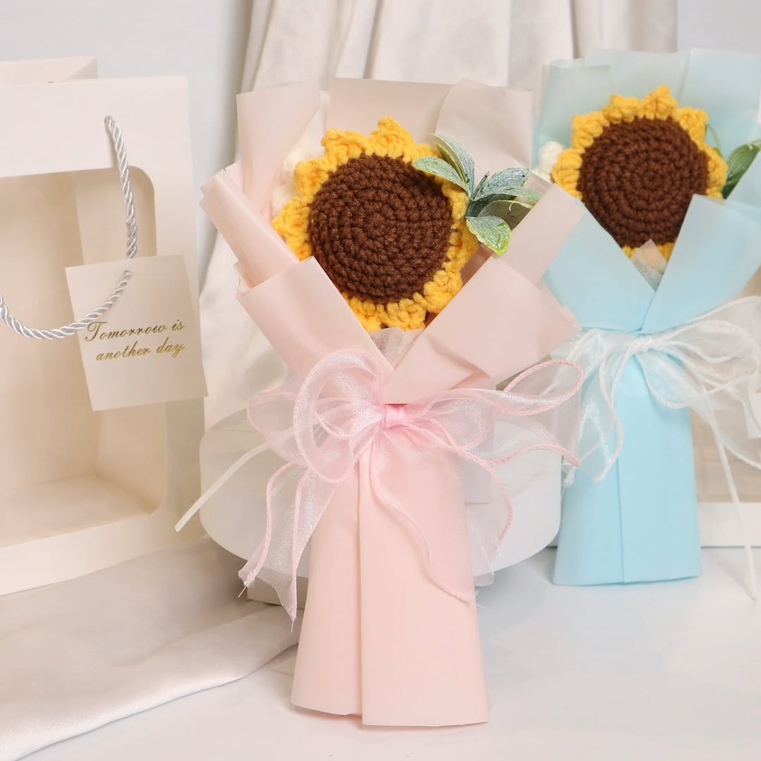 Handmade Crochet Sunflower
