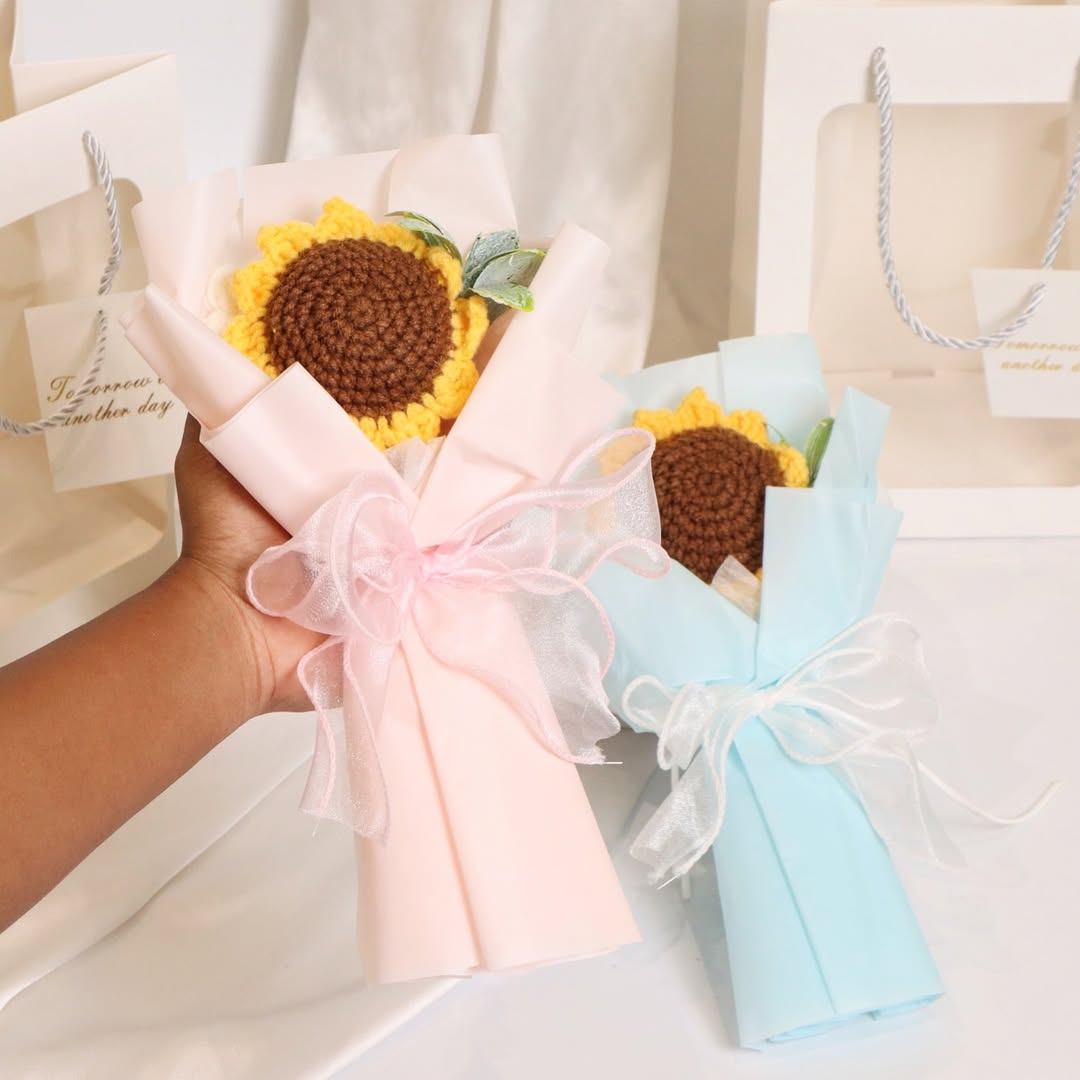 Handmade Crochet Sunflower