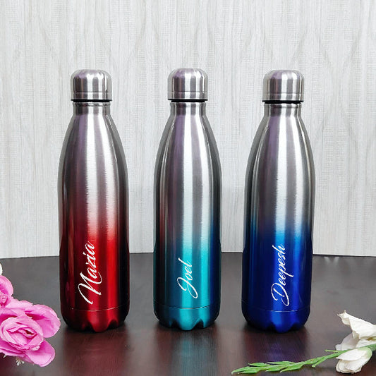 Personalized Dual Shade Stainless Steel Water Bottle – 800ML