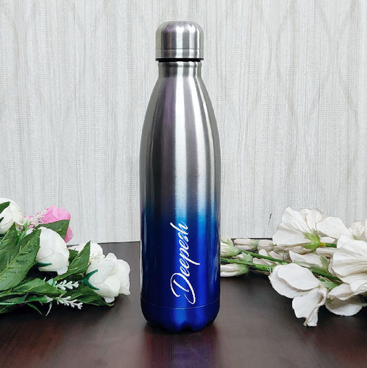 Personalized Dual Shade Stainless Steel Water Bottle – 800ML