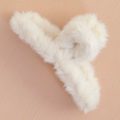 Plush Fur Hair Claw Clip