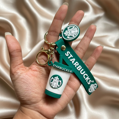 Premium Starbucks-Inspired Keychains