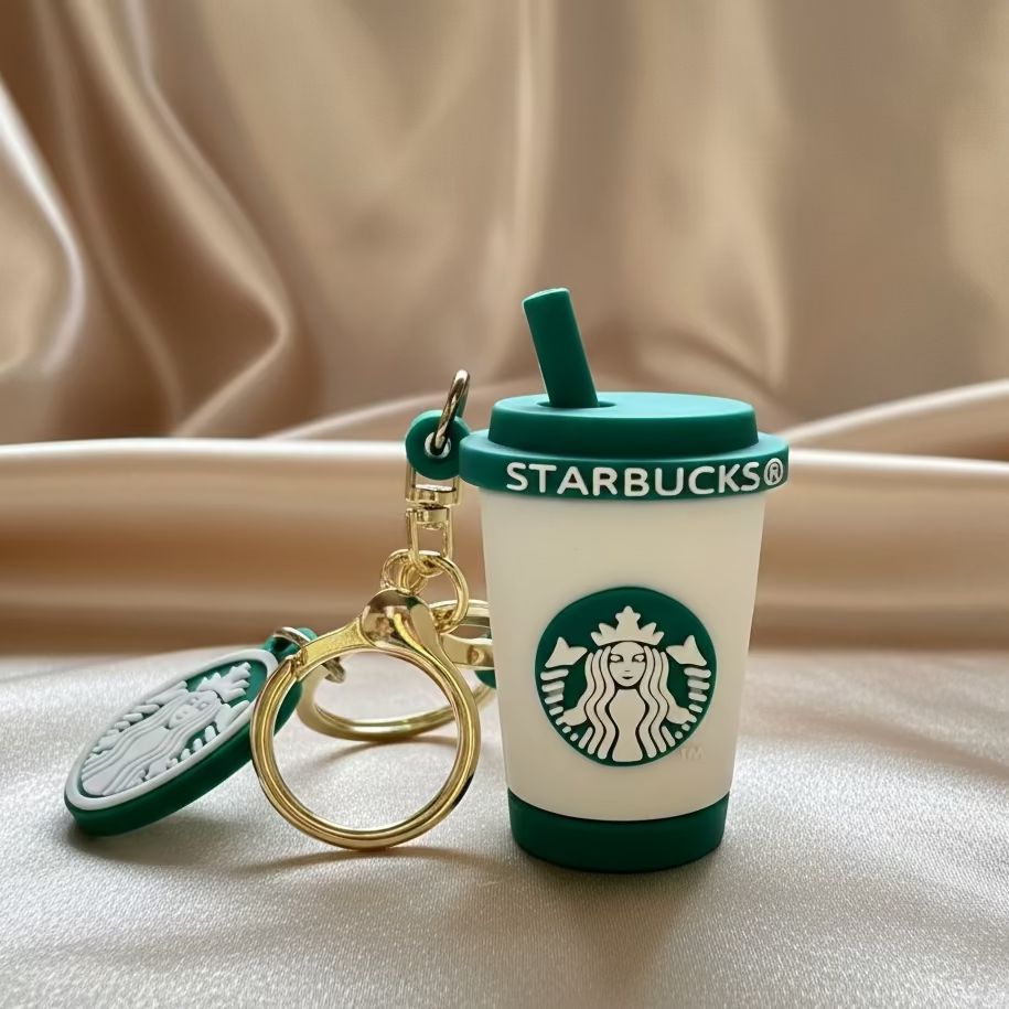 Premium Starbucks-Inspired Keychains