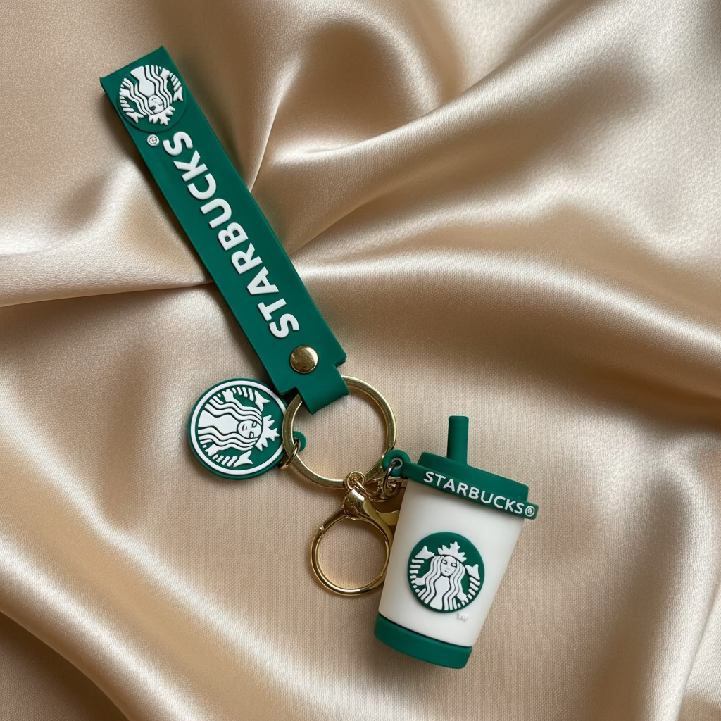 Premium Starbucks-Inspired Keychains