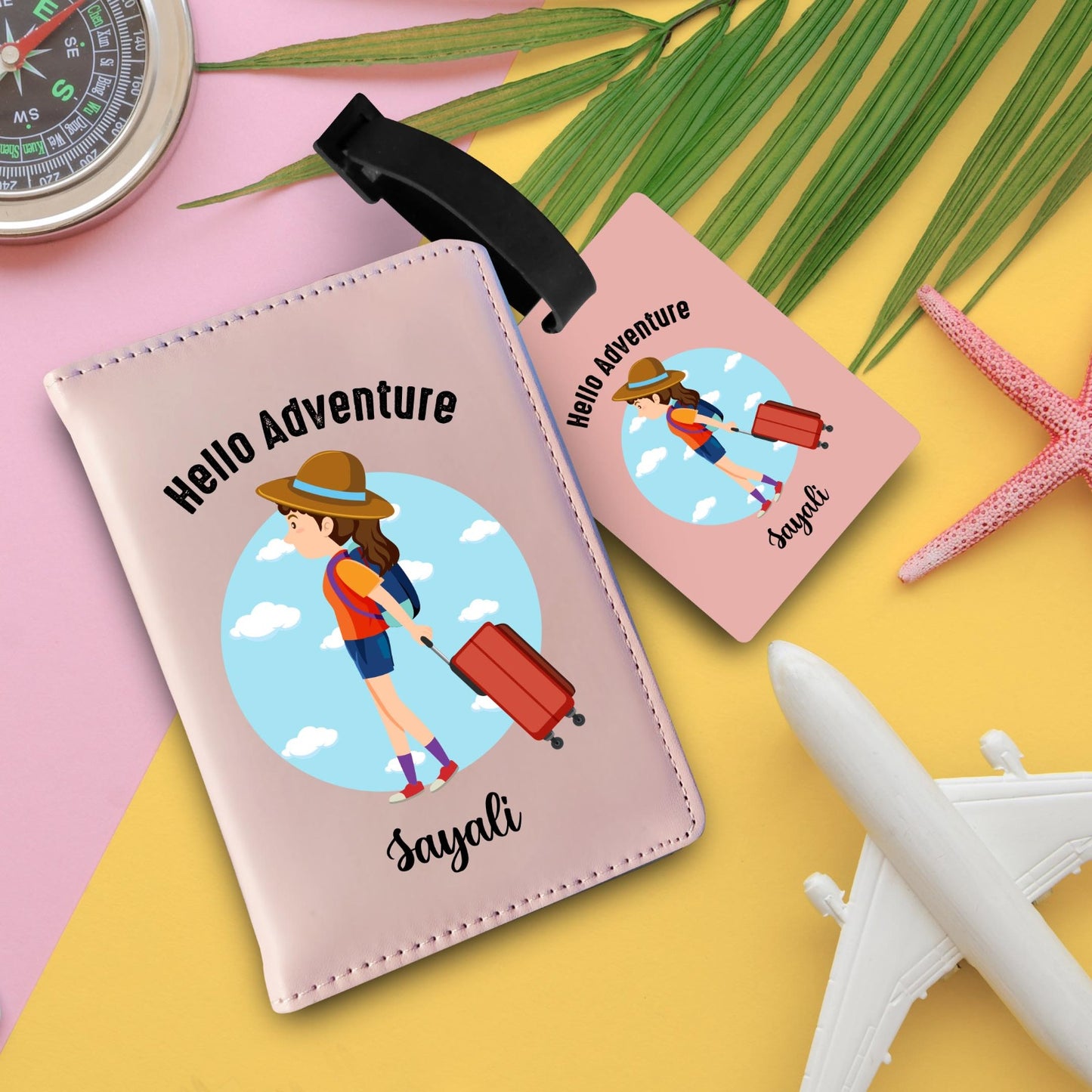 Personalized Passport & Bag Tag Combo For Kids
