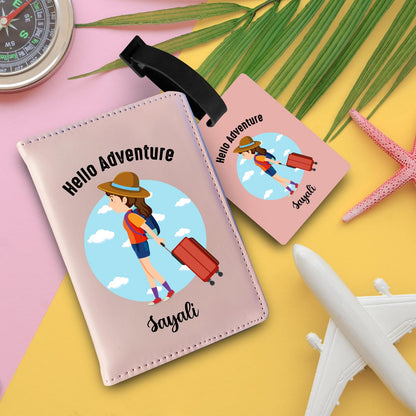 Personalized Passport & Bag Tag Combo For Kids