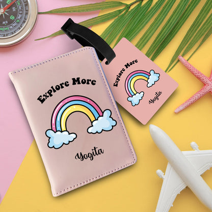 Personalized Passport & Bag Tag Combo For Kids