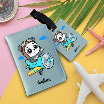 Personalized Passport & Bag Tag Combo For Kids