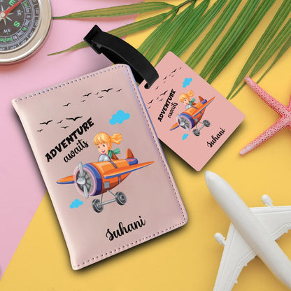 Personalized Passport & Bag Tag Combo For Kids
