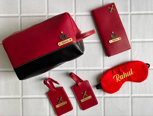 Travel Combo – Premium 5-in-1 Personalised Travel Set