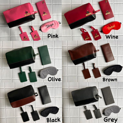Travel Combo – Premium 5-in-1 Personalised Travel Set