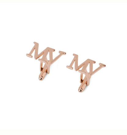 Premium Brass Customised Initial Cufflinks