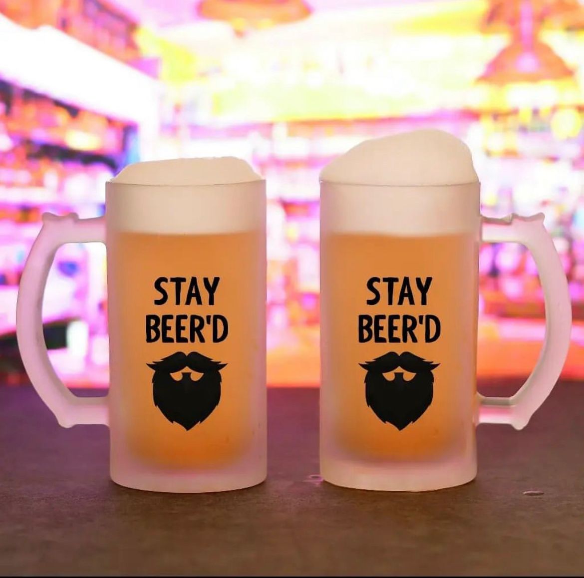 Frosted Customised Beer Mug – 450 ML