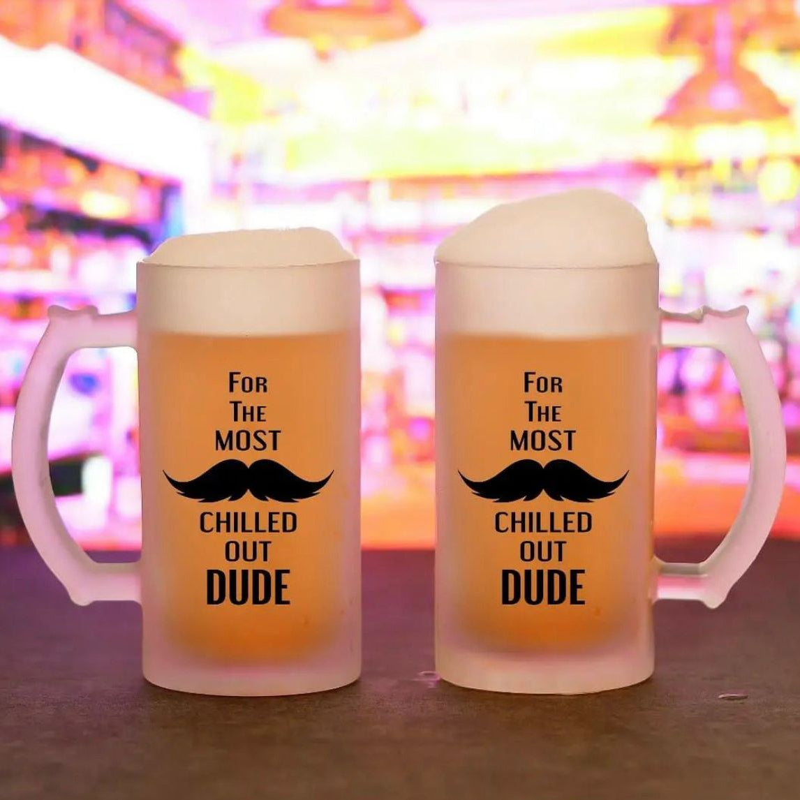 Frosted Customised Beer Mug – 450 ML