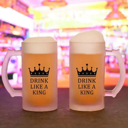 Frosted Customised Beer Mug – 450 ML