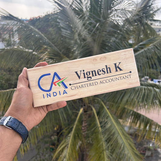 Desktop Designation Name Plate