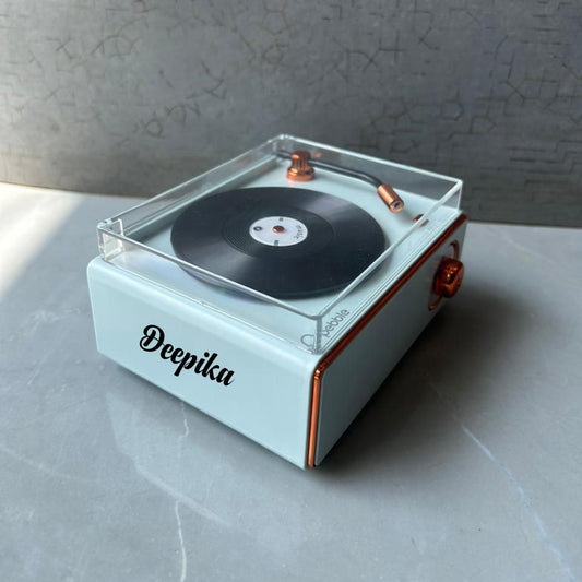 Peeble Disc Speaker – Customisable Rotating Bluetooth Speaker