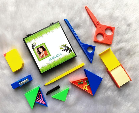 Kids Puzzle Stationery Set – Customised Name & Image Box