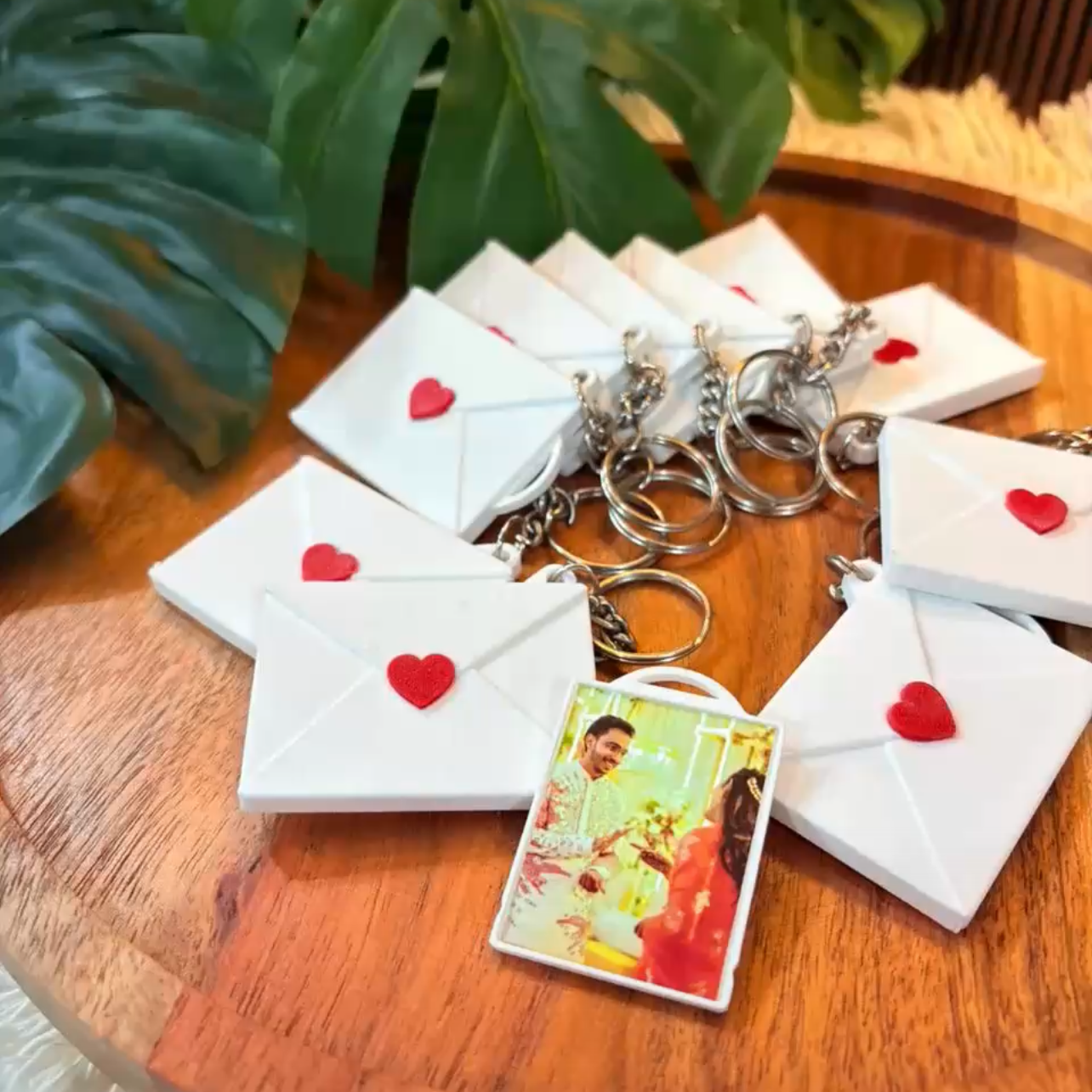 Personalized Envelope Photo Keychain