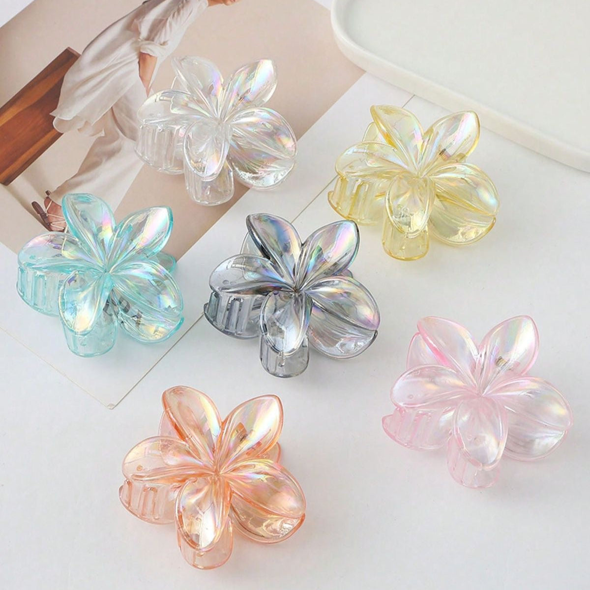 Pinteresty Flower Hair Claws