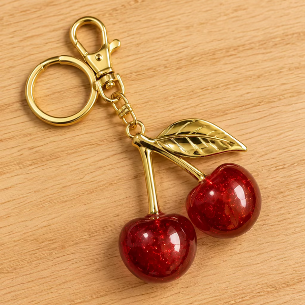 Premium Cherry Keychain