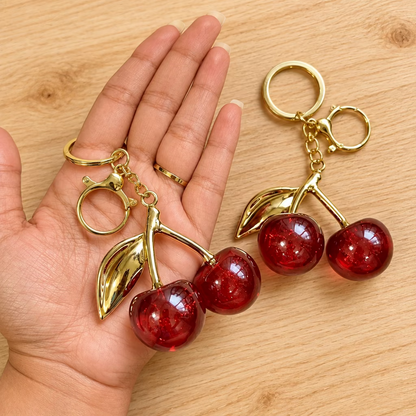 Premium Cherry Keychain