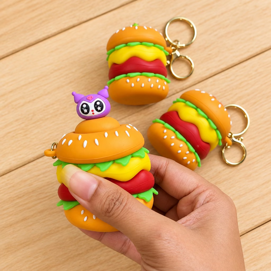 Burger Pop Out Keychain