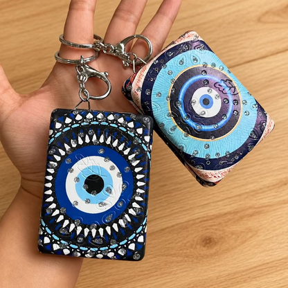 Evil Eye Mirror Keychains
