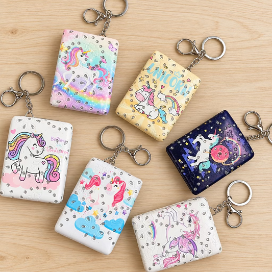 Unicorn Mirror Keychains (Random Design)