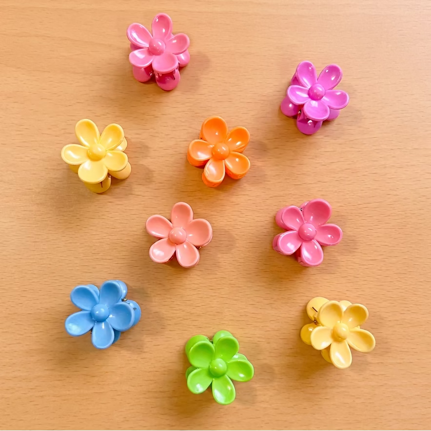 Mini Flower Clips – Set of 3