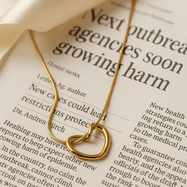 Anti Tarnish Heart Necklace