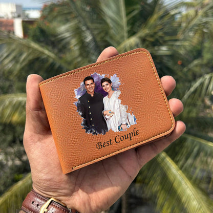 Personalized Artistic Photo Printed Men's Wallet