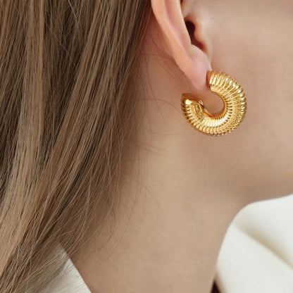 Silver & Golden Hoop Earrings