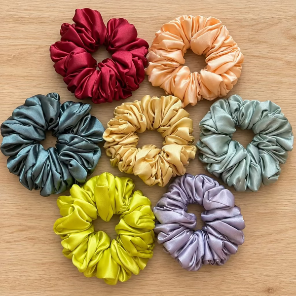 Satin Fluffy Scrunchies