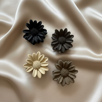 Matte Flower Hair Claws