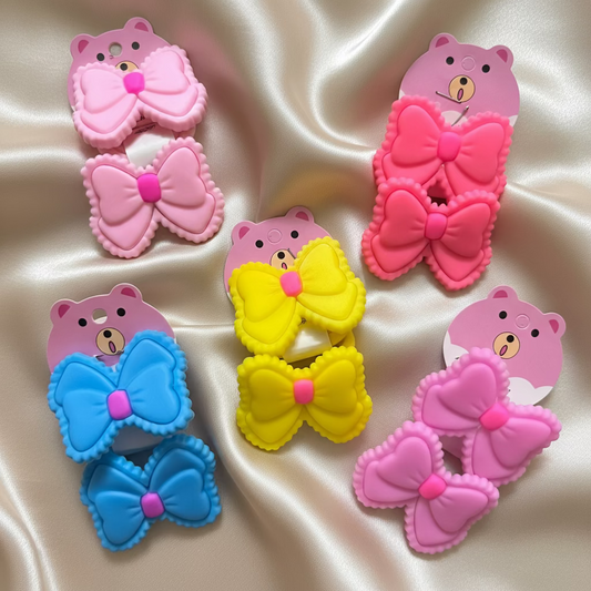 Cute Bow Rubber Bands Pair