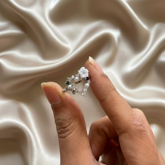 Dainty Heart Ring | Anti-Tarnish | Silver Adjustable Ring