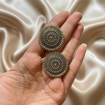 Ethnic Oxidised Studs – Stylish Women’s Earrings