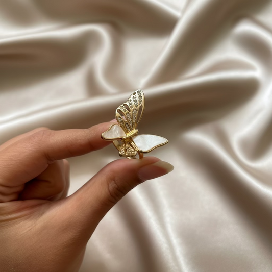 Designer Butterfly Ring – Non-Tarnish & Adjustable