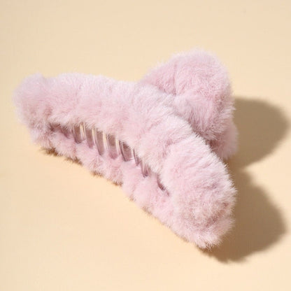 Plush Fur Hair Claw Clip