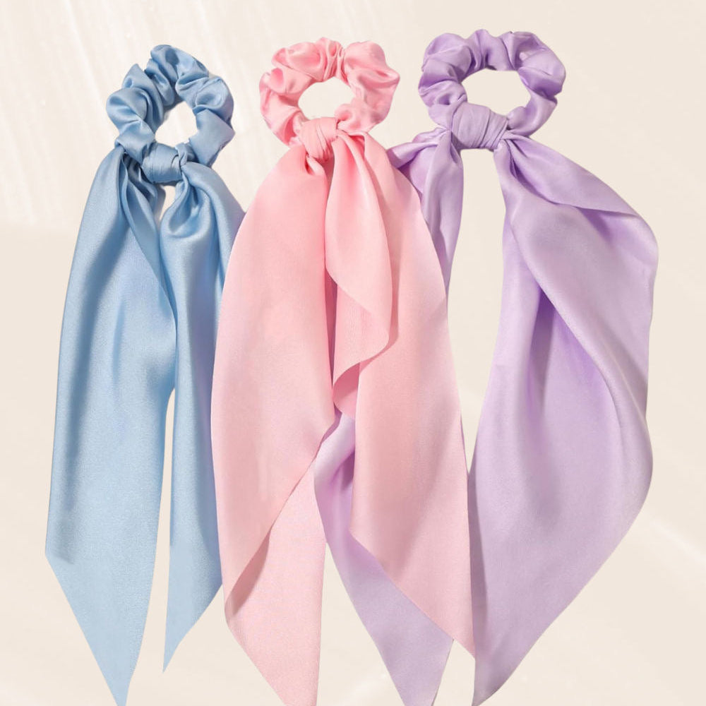Satin Tail Scrunchies